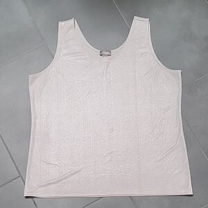 Silver Sleeveless Top